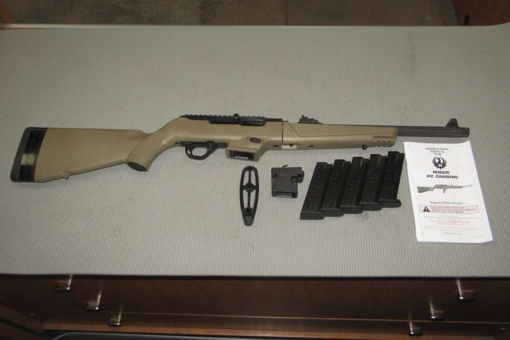 Ruger PC Carbine, 5 Mags & Night Sight-img-0