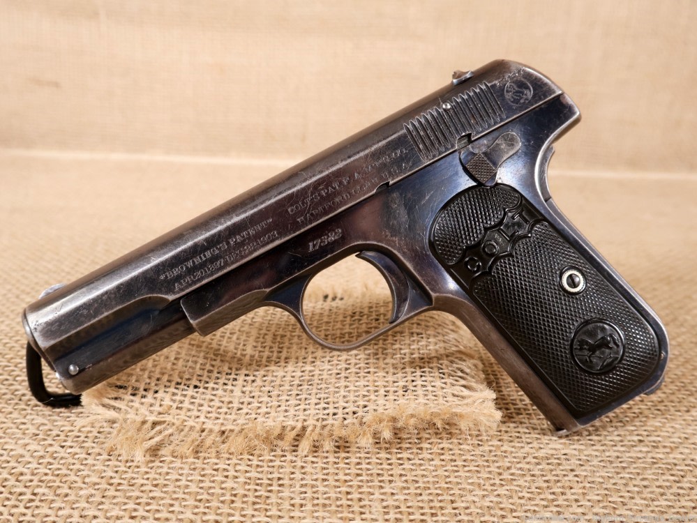 Colt, Model 1903 Hammerless .32 Auto 4" Pocket Pistol Early Model Mfg. 1905-img-1
