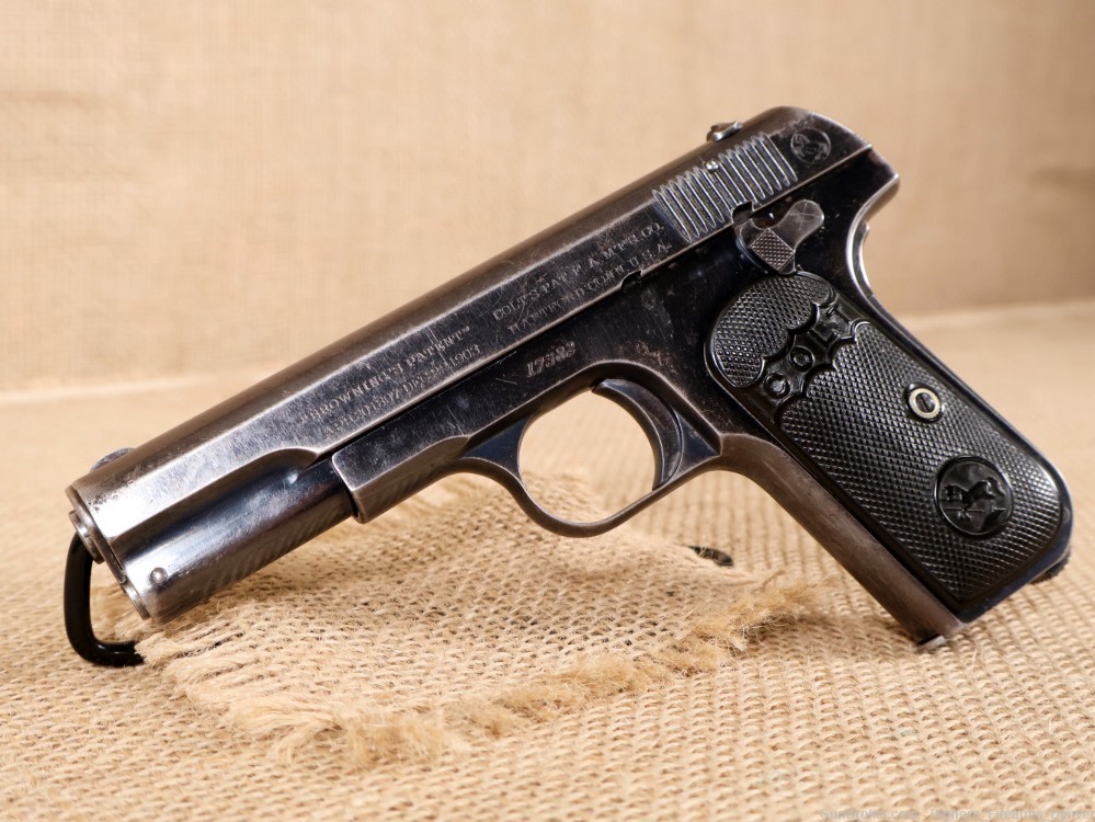 Colt, Model 1903 Hammerless .32 Auto 4" Pocket Pistol Early Model Mfg. 1905-img-0