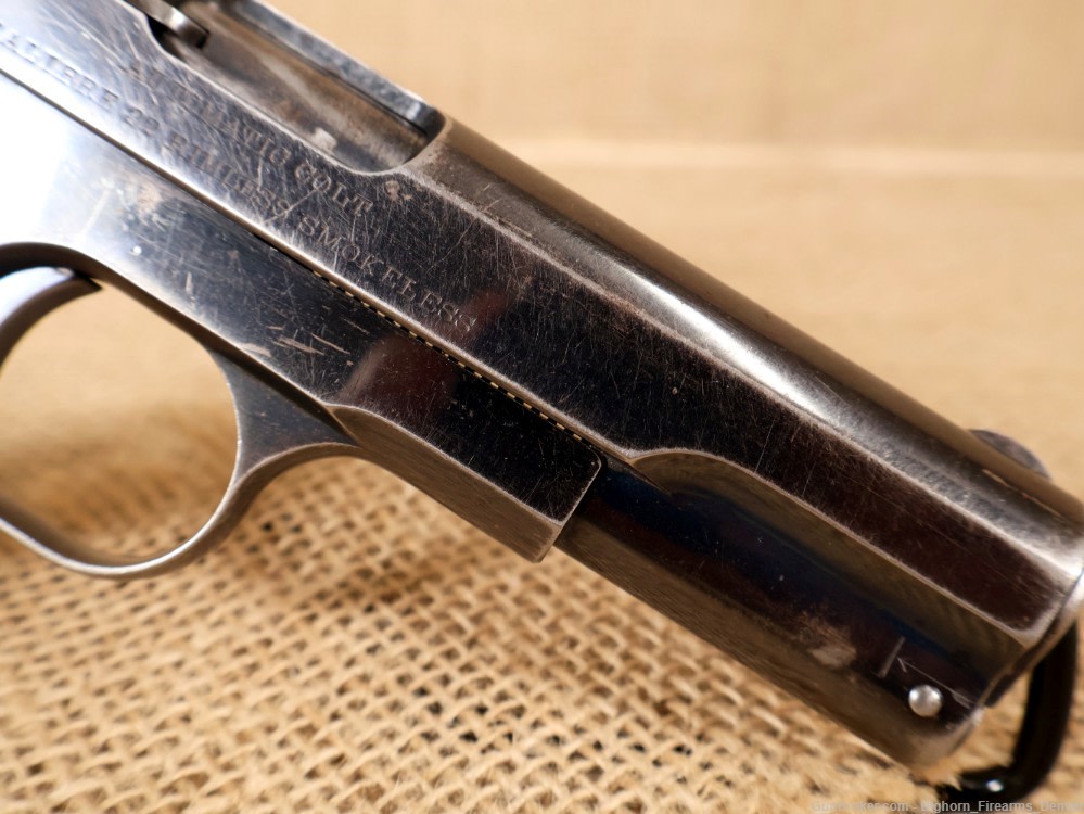 Colt, Model 1903 Hammerless .32 Auto 4" Pocket Pistol Early Model Mfg. 1905-img-14