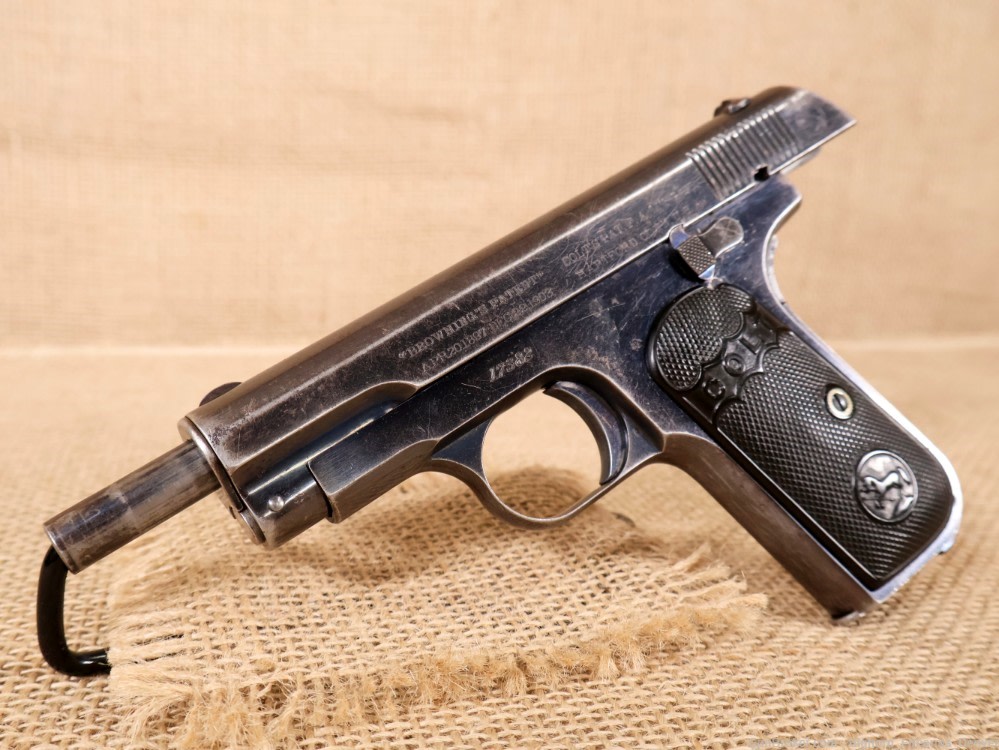 Colt, Model 1903 Hammerless .32 Auto 4" Pocket Pistol Early Model Mfg. 1905-img-31