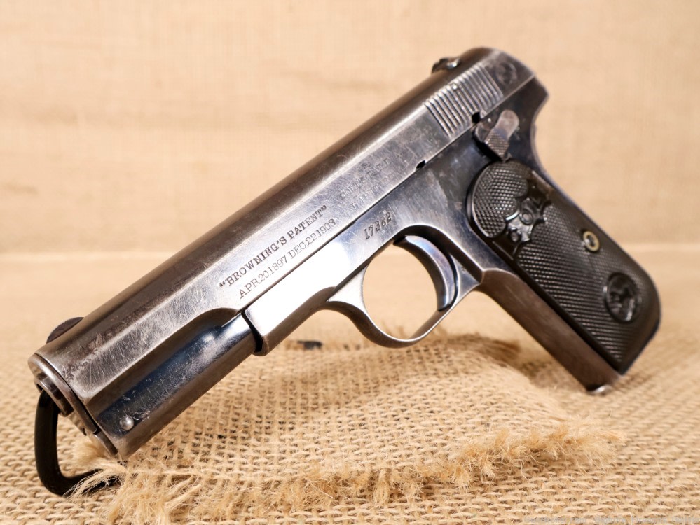 Colt, Model 1903 Hammerless .32 Auto 4" Pocket Pistol Early Model Mfg. 1905-img-6