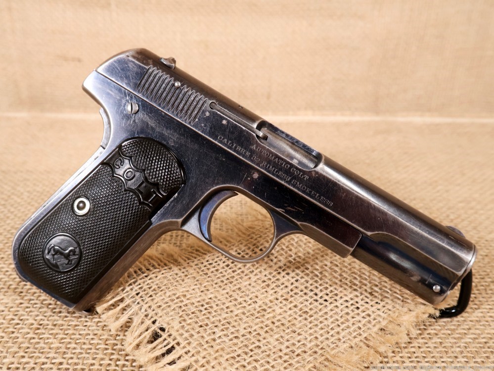 Colt, Model 1903 Hammerless .32 Auto 4" Pocket Pistol Early Model Mfg. 1905-img-11