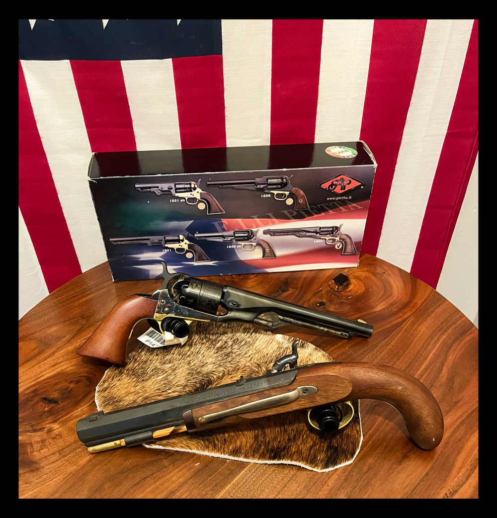 Pietta 1860 .44 Cal & Lyman Plains .54 Cal Black Powder Pistols-img-0