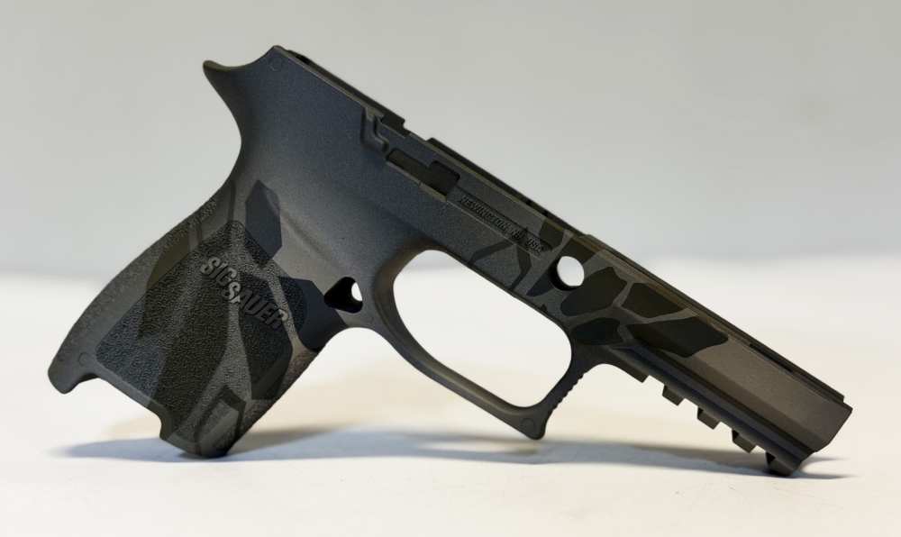CUSTOM GRIP MOD - SIG P320 COMPACT GRIP - CRYPTEK - 2 COLOR CERAKOTE-img-0