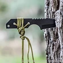 Stainless Hunting Knife Flint Fire Starter -img-2