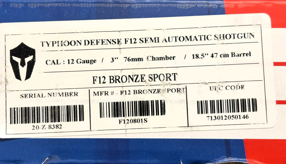 Factory New Typhoon Defense F12 Bronze 12 Ga Shotgun No Reserve!-img-9