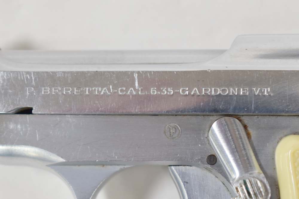 BERETTA 418 6.35 .25 ACP NICKEL RARE C&R VINTAGE PENNY SALE NR-img-11