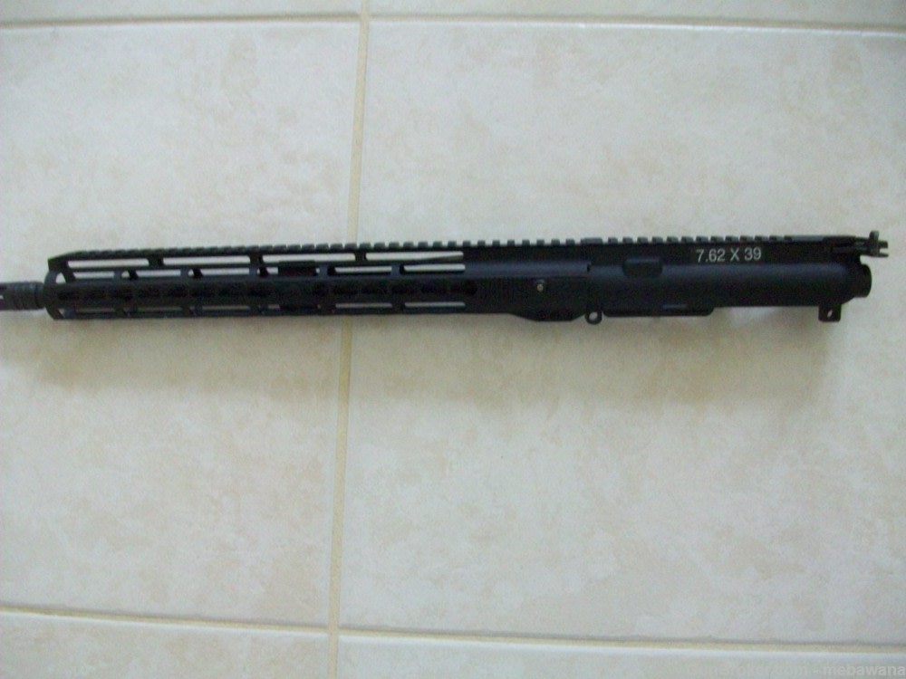 NEW AR 15 7.62X39 Complete Forged Upper  w Rails and Sights-img-1