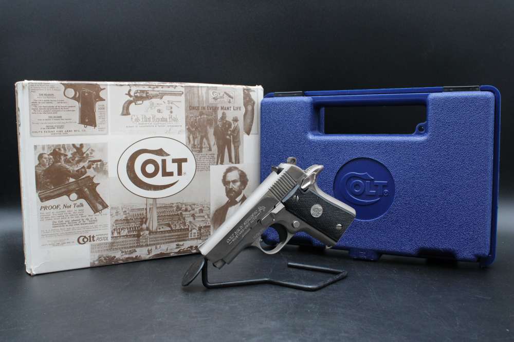 1991 Colt Mustang MK IV Series 80 .380 ACP Satin Nickel 2.75" BBL Box/Case-img-1