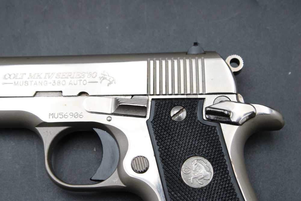 1991 Colt Mustang MK IV Series 80 .380 ACP Satin Nickel 2.75" BBL Box/Case-img-14
