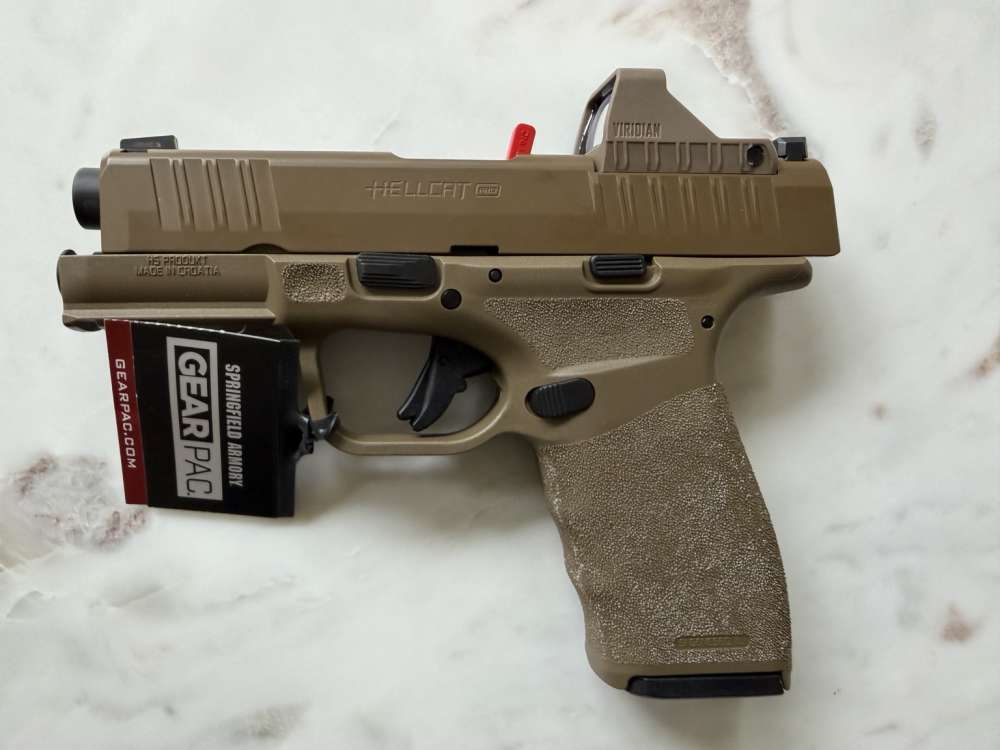 Springfield Armory Hellcat Pro OSP FDE Gear Pac 9mm w/ Viridian RFX11 Green-img-1
