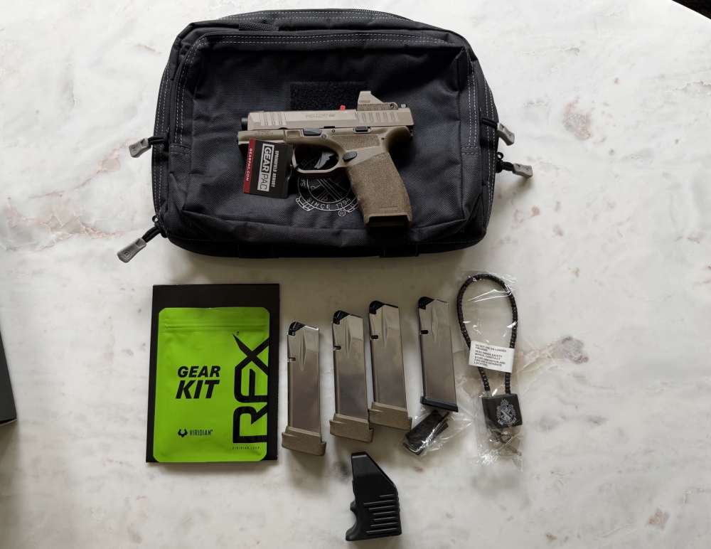 Springfield Armory Hellcat Pro OSP FDE Gear Pac 9mm w/ Viridian RFX11 Green-img-0