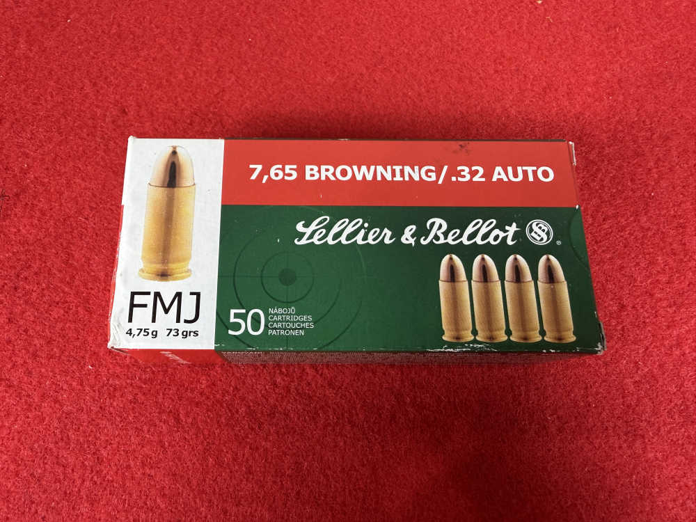 Sellier & Bellot 7.65 Browning / .32 Auto FMJ – 300 Rounds-img-2