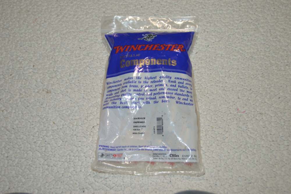 100 NEW Winchester 204 Ruger BRASS Shell Casings -img-2