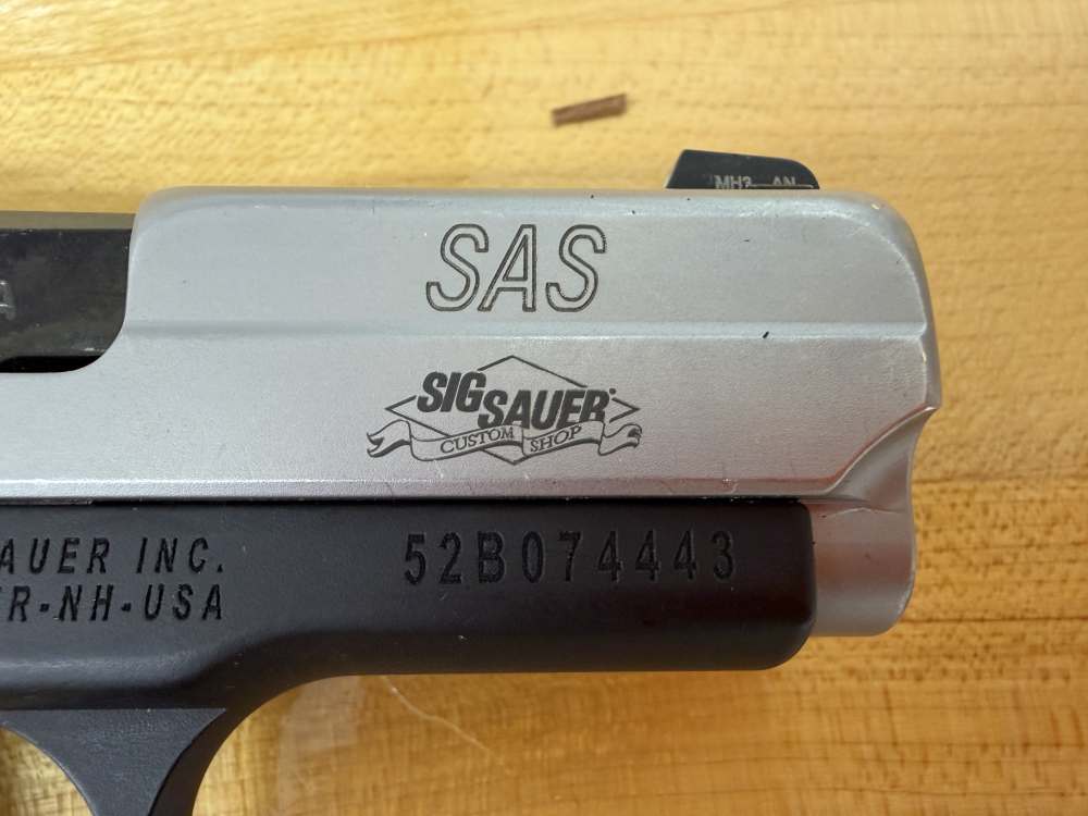 Used Sig Sauer P238 SAS Custom Shop 9mm Pistol w/ 4 magazines-img-10