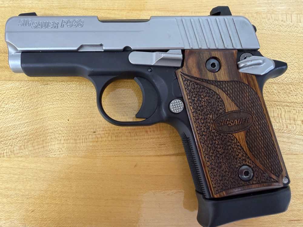 Used Sig Sauer P238 SAS Custom Shop 9mm Pistol w/ 4 magazines-img-4