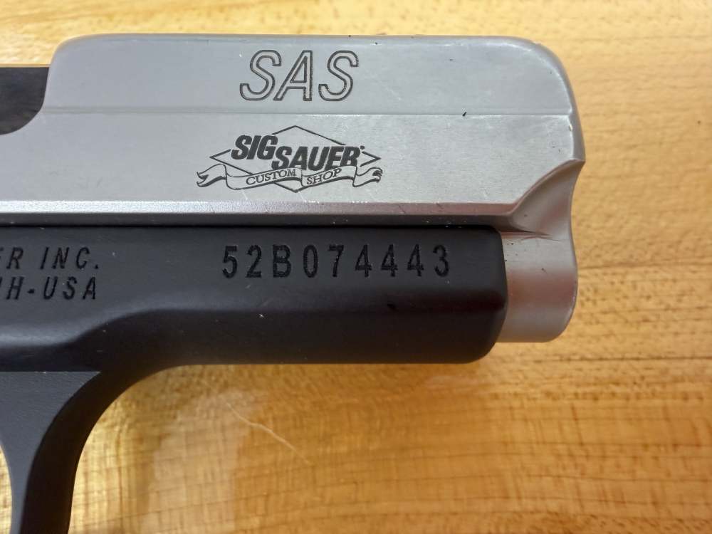 Used Sig Sauer P238 SAS Custom Shop 9mm Pistol w/ 4 magazines-img-11