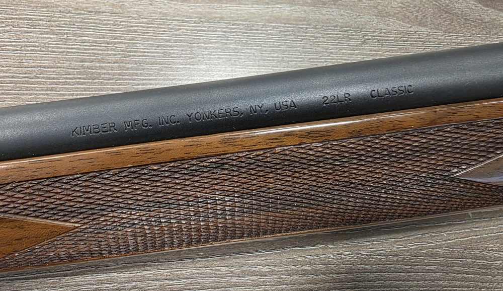 Kimber Model K22 Classic .22LR Bolt Action 22" High Grade Stock-img-13