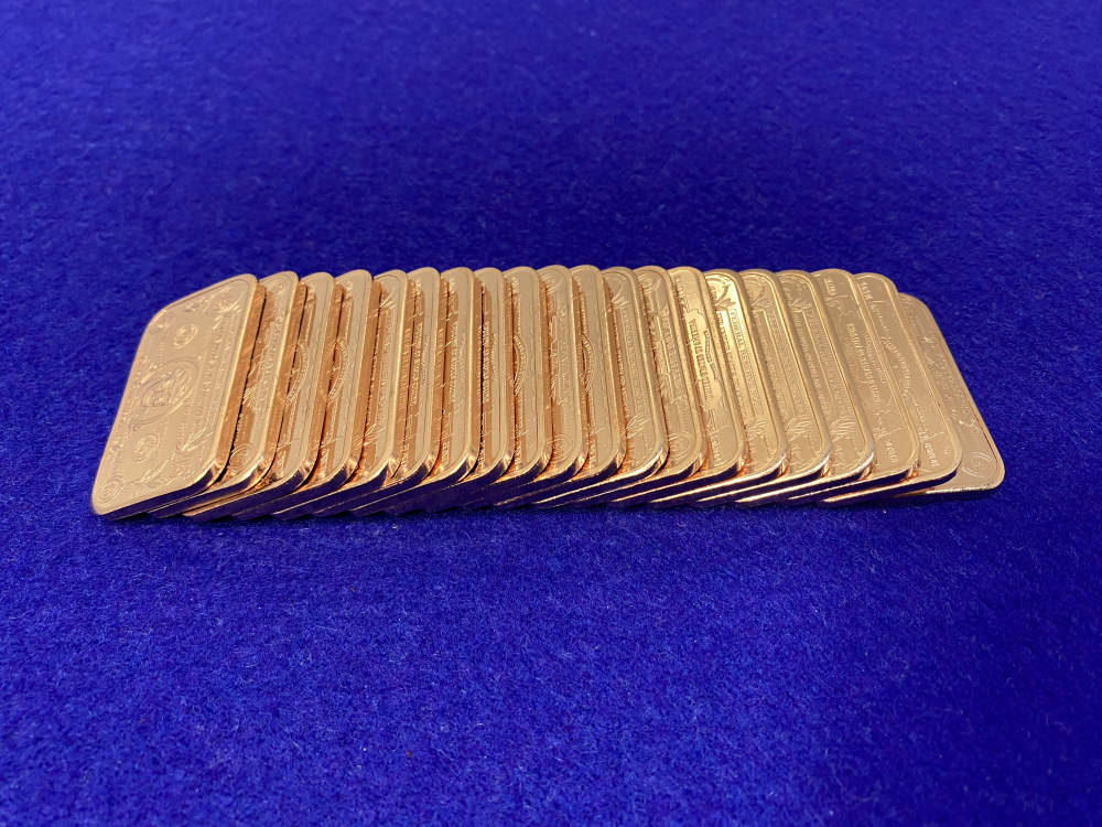 (20) Tump 45$ BANKNOTE -Very Collectable- PURE COPPER Full Tube *20 Ounces*-img-4