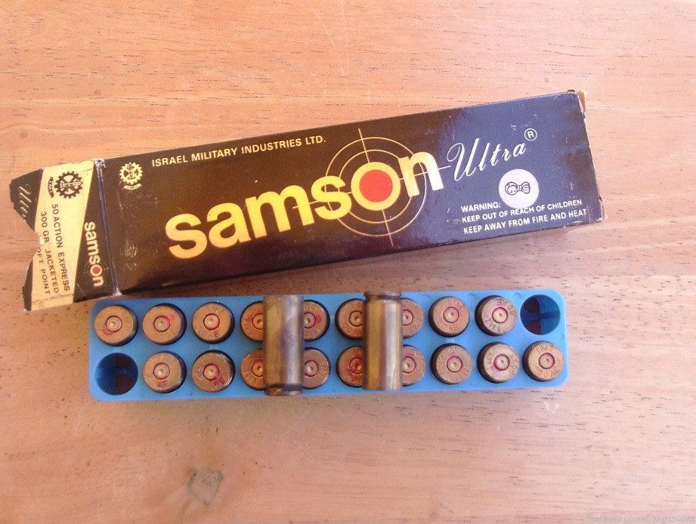 20 rnds.)  .50 AE brass Samson IMI Action Express Desert Eagle .50ae-img-0