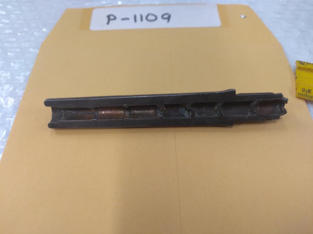  SIDE CUT COLT REVOLVER BARREL DISPLAY WITH 9 (?)  STUCK BULLETS p-1109  -img-3