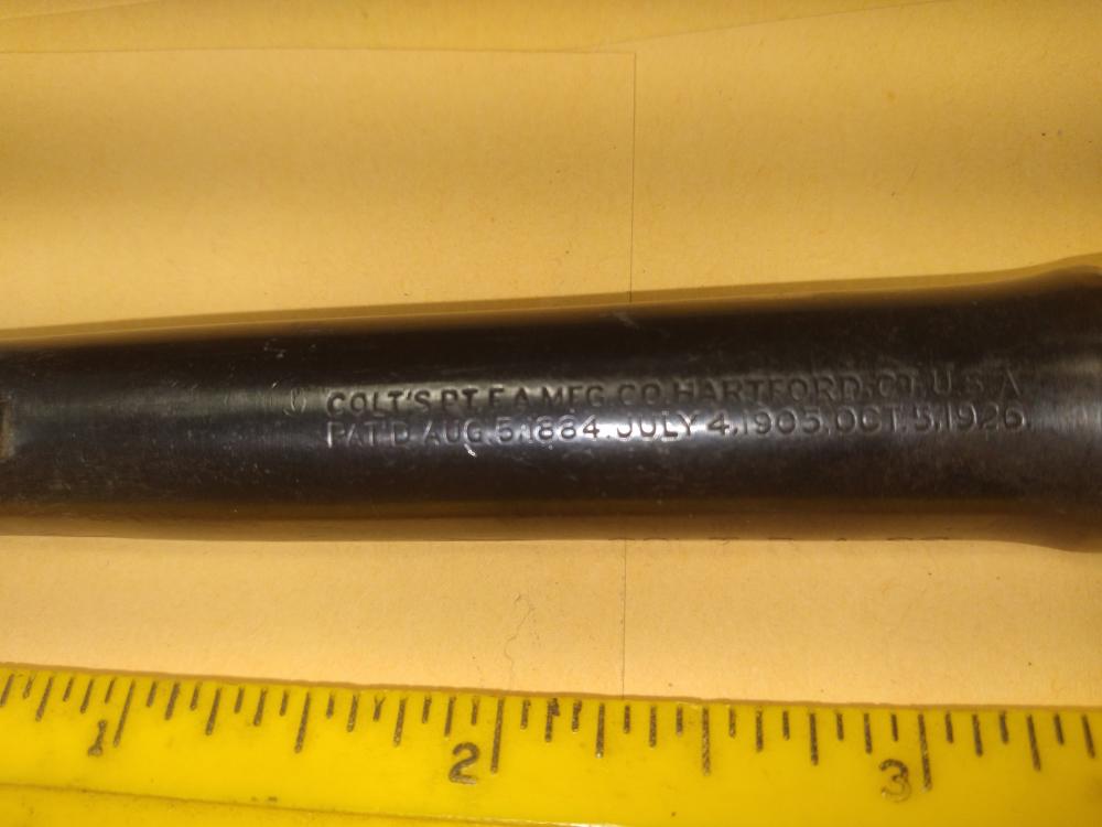  SIDE CUT COLT REVOLVER BARREL DISPLAY WITH 9 (?)  STUCK BULLETS p-1109  -img-7