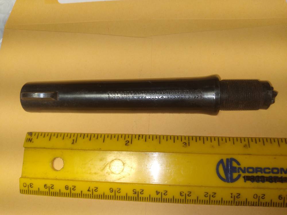  SIDE CUT COLT REVOLVER BARREL DISPLAY WITH 9 (?)  STUCK BULLETS p-1109  -img-6