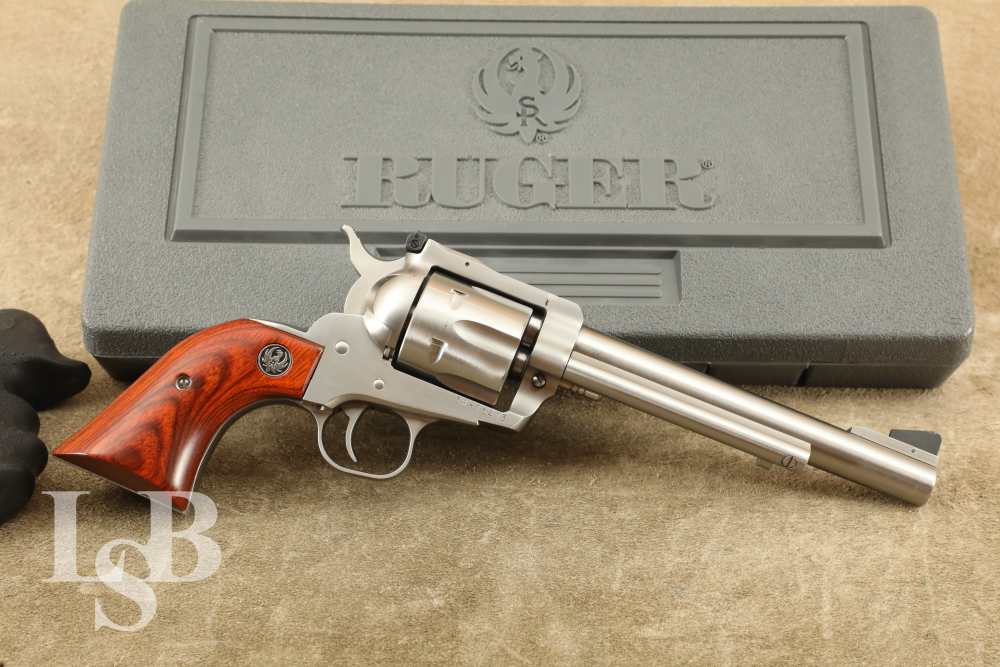 Stainless Ruger New Model Blackhawk .357 mag 6.5” SA Revolver, MFD 2012-img-0