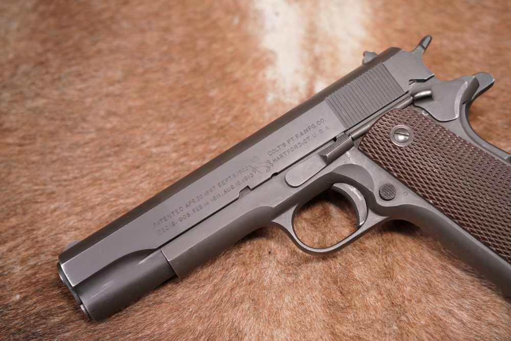 WWII Colt Model 1911-A1 .45 ACP 5" Semi-Automatic Pistol MFD 1943 C&R-img-2