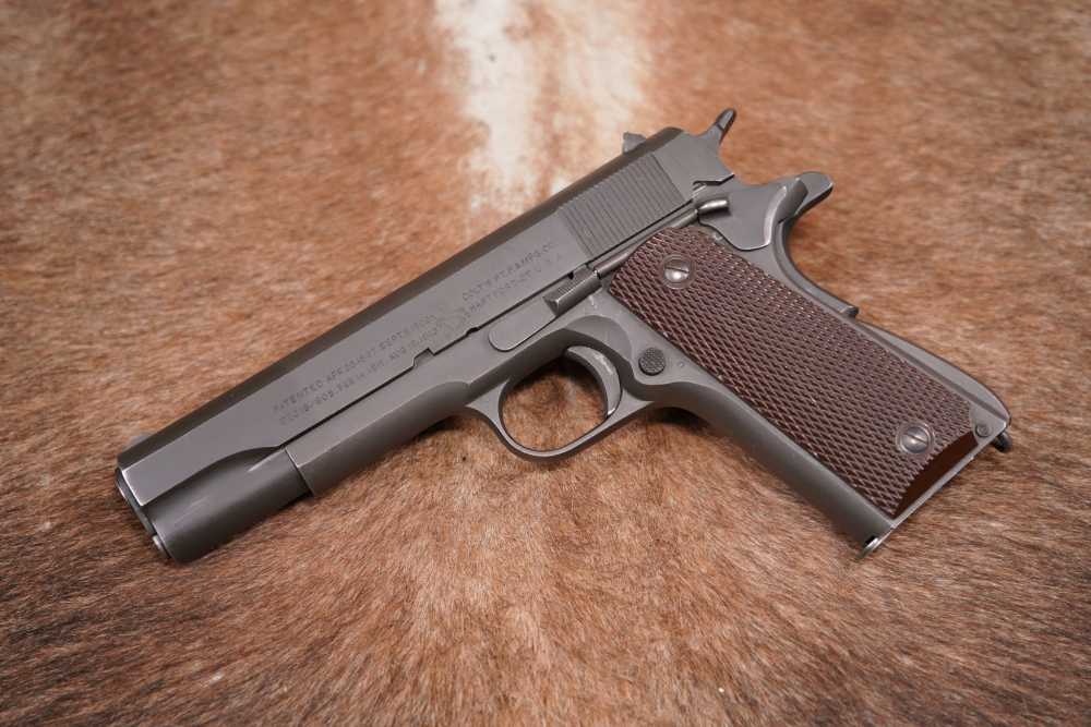 WWII Colt Model 1911-A1 .45 ACP 5" Semi-Automatic Pistol MFD 1943 C&R-img-1