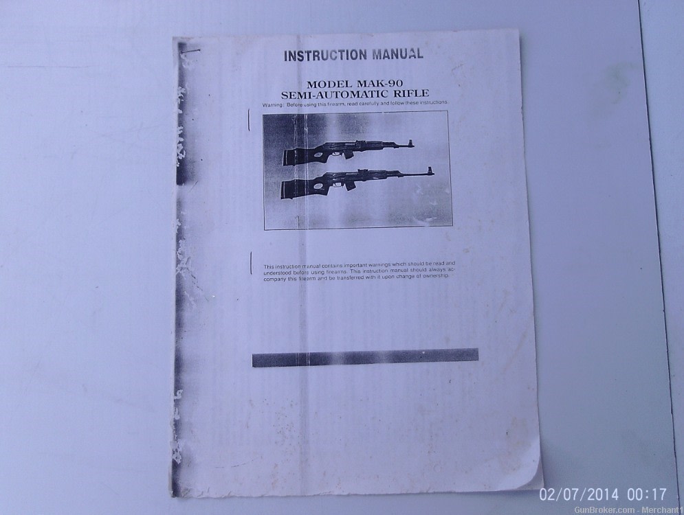 MAK 90 Manual 7.62 x 39-img-0