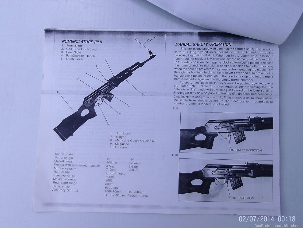 MAK 90 Manual 7.62 x 39-img-1