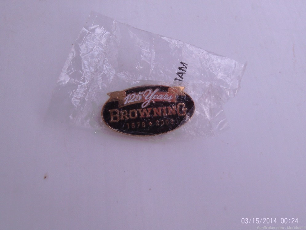 Browning Pin / Tie Tac 125 years -img-0