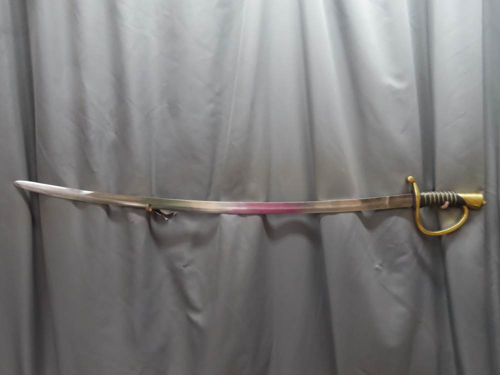REPRODUCTION CIVIL WAR ERA US ARMY ARTILLERY STYLE SWORD WITH 34" BLADE-img-0