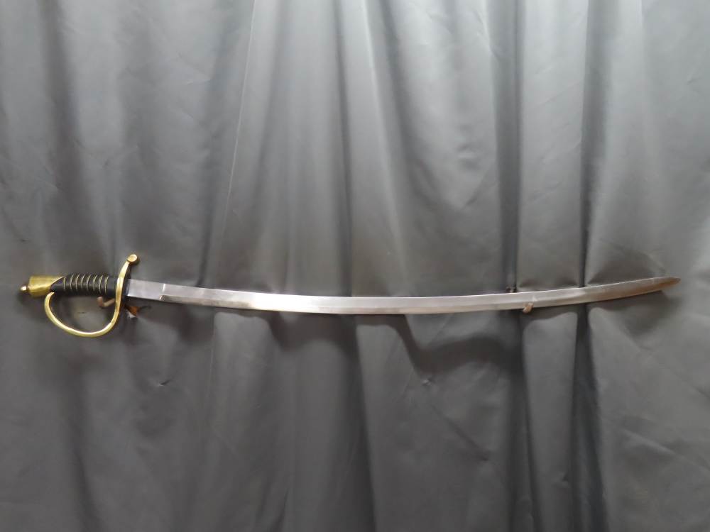 REPRODUCTION CIVIL WAR ERA US ARMY ARTILLERY STYLE SWORD WITH 34" BLADE-img-1
