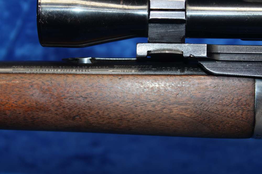 Late 1940s Winchester Model 94-30WCF Lever-Action Rifle 20" Barrel w Scope-img-10