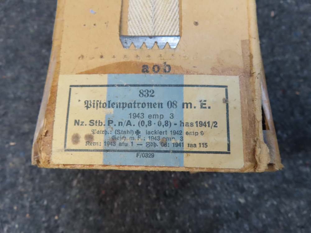 WWII German 9mm Submachinegun ammo - 16 Rds - 1942 Dated - Unissued - Clean-img-15