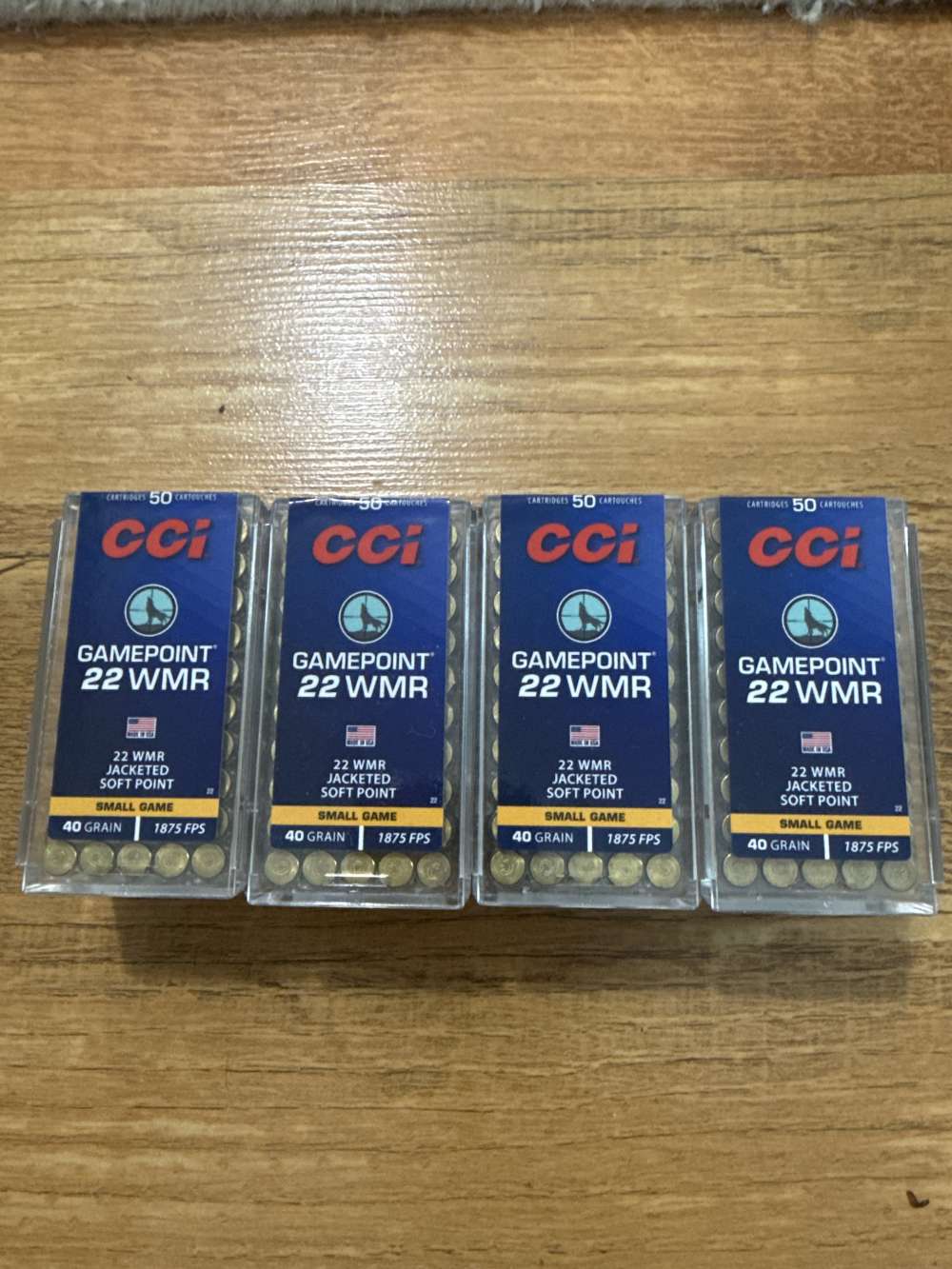 CCI GamePoint 22 Winchester Magnum Rimfire (WMR) Ammo 40 Grain Ammunition -img-0