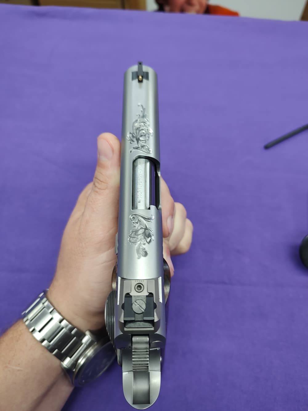Colt Commander Custom Carry Limited 38 Super (John Pease engraved)-img-7