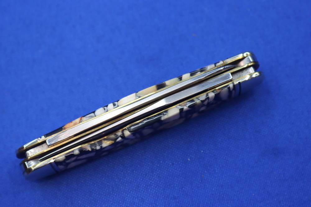 Remington UMC RE44CS Chipped Stag Cigar Knife 1997 USA Mint in Tube Folder -img-13