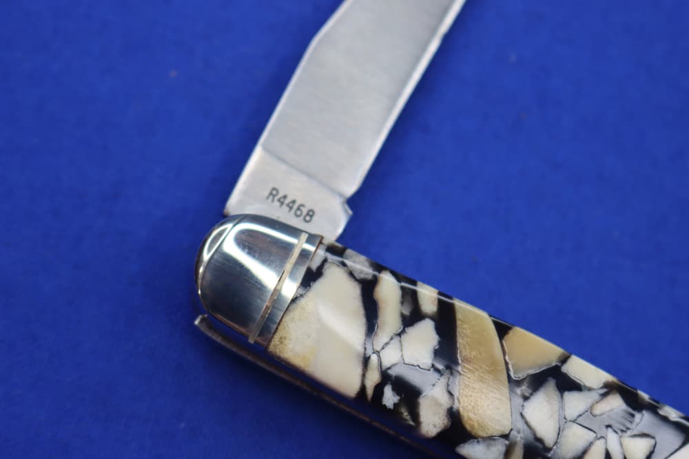 Remington UMC RE44CS Chipped Stag Cigar Knife 1997 USA Mint in Tube Folder -img-11