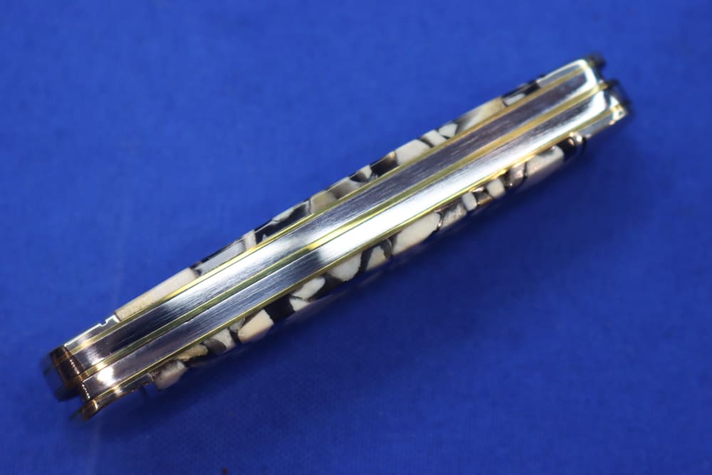 Remington UMC RE44CS Chipped Stag Cigar Knife 1997 USA Mint in Tube Folder -img-12