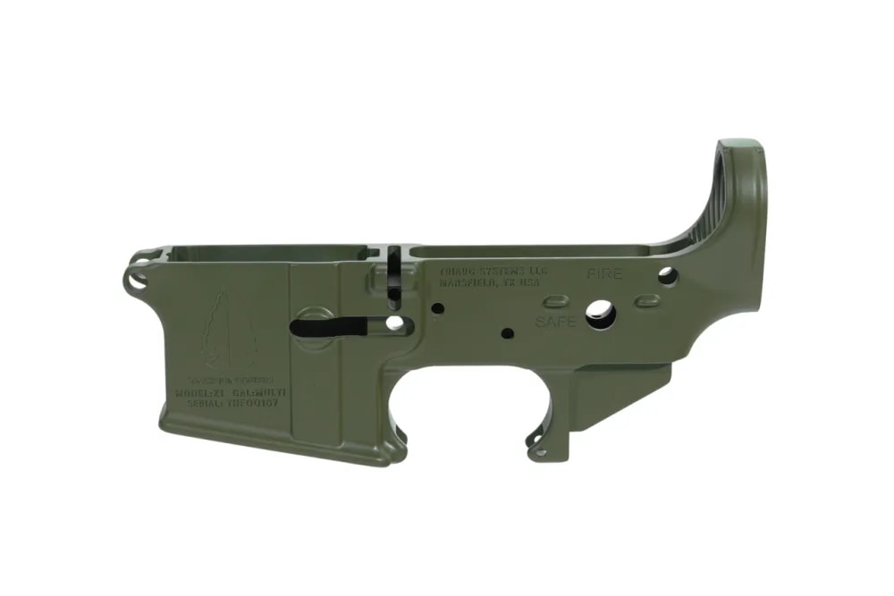 TRIARC Systems x TACHUNTFISH ZULU1 Stripped Lower Receiver - OD Green-img-0