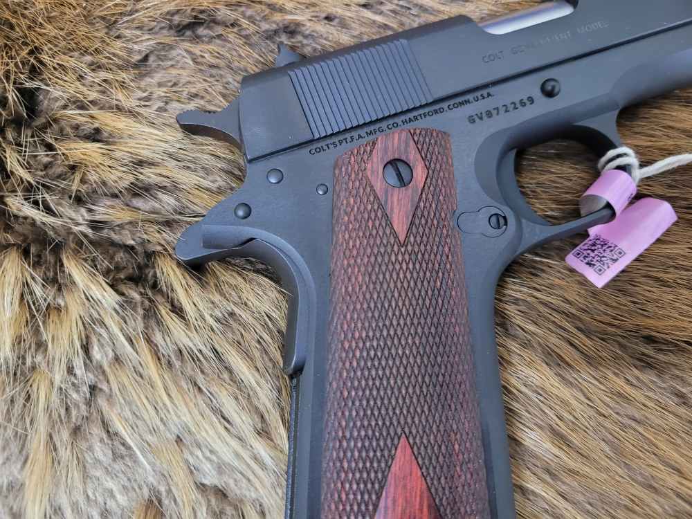 New Colt 1911 Government 38 Super 5" Blued -img-9