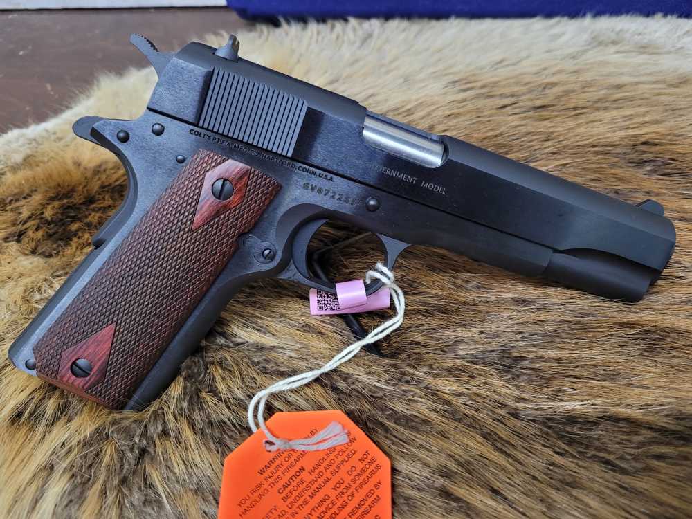 New Colt 1911 Government 38 Super 5" Blued -img-16