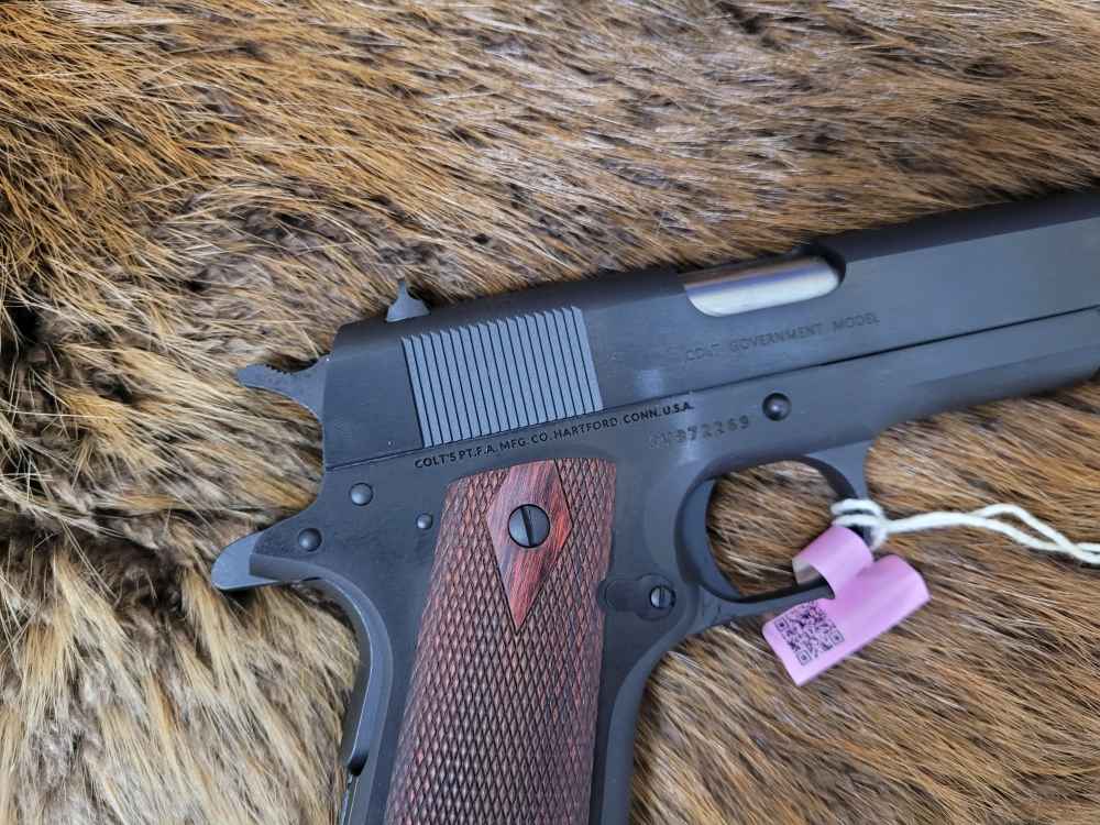 New Colt 1911 Government 38 Super 5" Blued -img-11