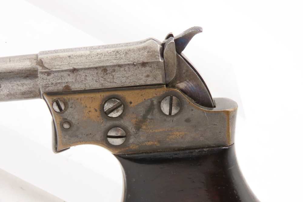 REMINGTON Antique SAW HANDLE No. 2 “Vest Pocket” .32 RF DERRINGER Pistol   -img-3