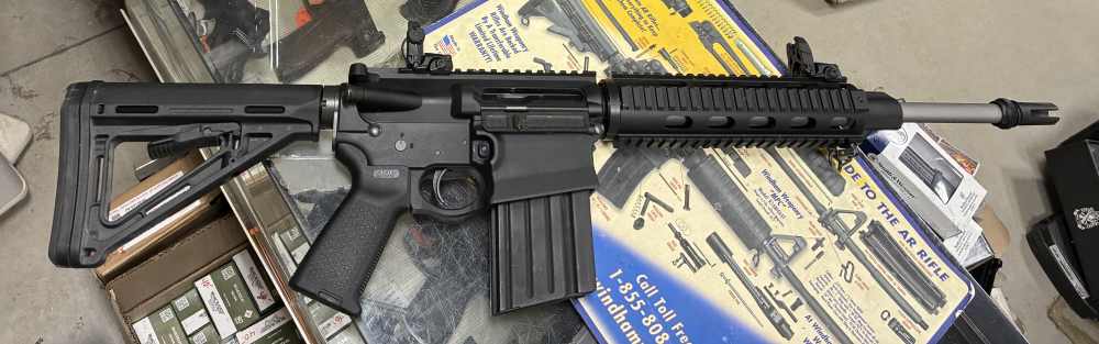 DPMS AR10 Sku# LR-G2 308 win Magpul MOE 21 shot excellent -img-0