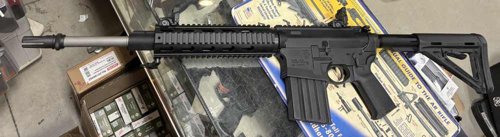 DPMS AR10 Sku# LR-G2 308 win Magpul MOE 21 shot excellent -img-3